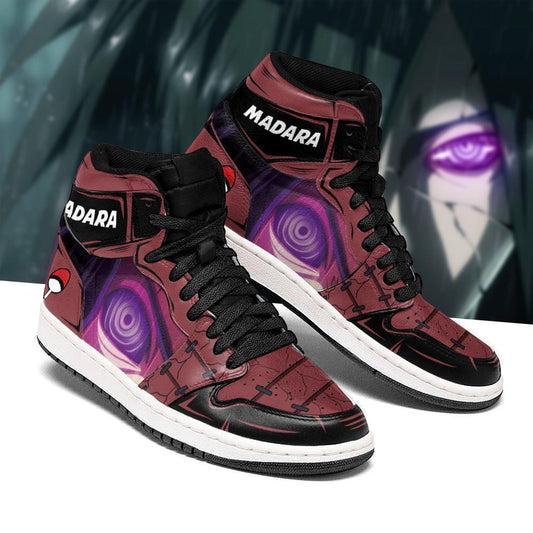 Madara Rinnegan Eye Sneakers Anime Sneakers Costume - 1 - GearAnime