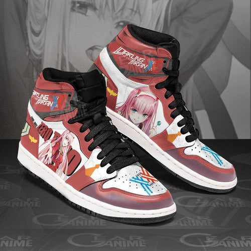 Code 002 Zero Two Sneakers Custom Darling In The Franxx Anime Shoes - 1 - GearAnime