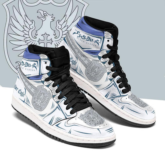 Silver Eagle Magic Knight Sneakers Black Clover Sneakers Anime - 1 - GearAnime