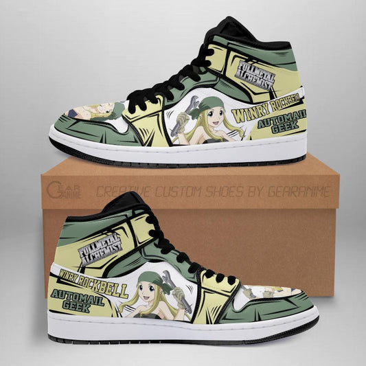 Winry Rockbell Fullmetal Alchemist Sneakers Anime Custom Shoes - 1 - GearAnime