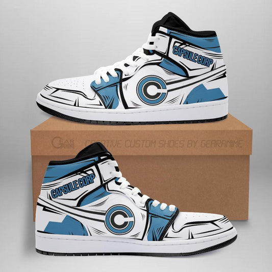 Capsule Corp Sneakers Custom Anime Dragon Ball Shoes - 1 - GearAnime