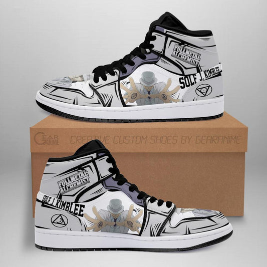 Solf J. Kimblee Fullmetal Alchemist Sneakers Anime Custom Shoes - 1 - GearAnime