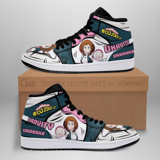 Ochaco Uraraka Sneakers Custom Anime My Hero Academia Uravity Shoes - 1 - GearAnime