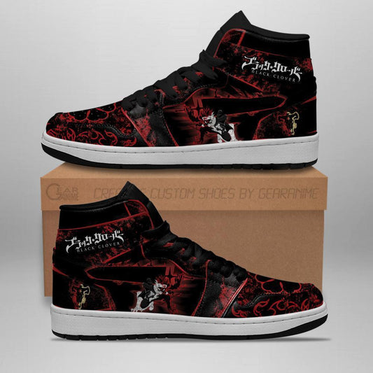 Black Asta Sword Sneakers Black Clover Sneakers Anime - 1 - GearAnime