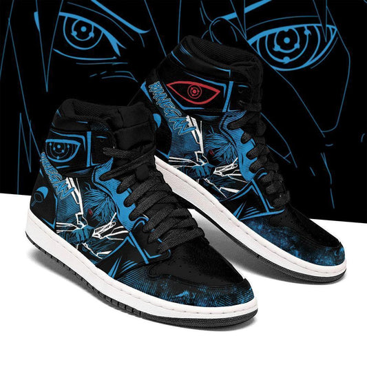Sasuke Shoes Skill Rinegan Eyes Anime Sneakers - 1 - GearAnime
