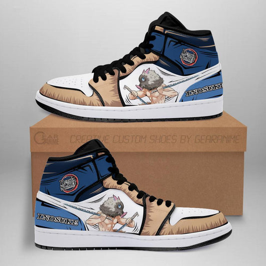 Inosuke Shoes Boots Skill Beast Breathing Demon Slayer Anime Sneakers Fan - 1 - GearAnime