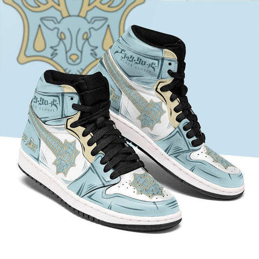 Azure Deer Magic Knight Sneakers Black Clover Sneakers Anime - 1 - GearAnime