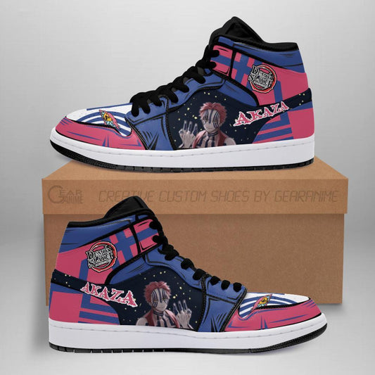 Akaza Sneakers Custom Anime Demon Slayer Shoes - 1 - GearAnime