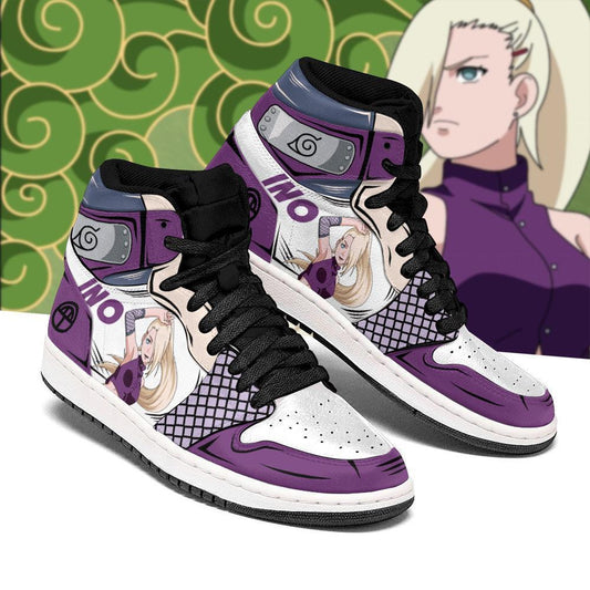 Ino Yamanaka Shoes Symbol Costume Boots Anime Sneakers - 1 - GearAnime