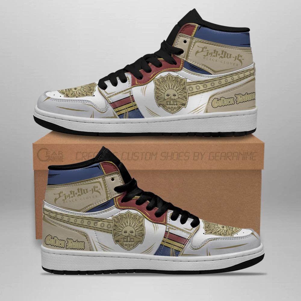 Golden Dawn Magic Knight Sneakers Black Clover Sneakers Anime - 2 - GearAnime