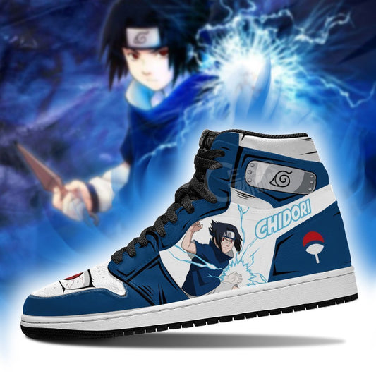 Sasuke Shoes Chidori Skill Costume Anime Sneakers - 3 - GearAnime