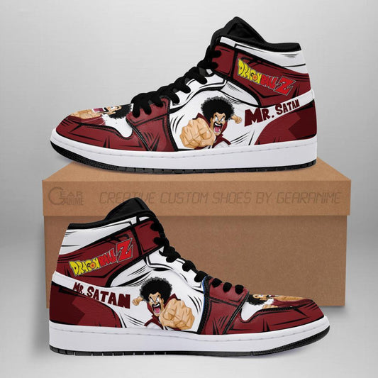 DBZ Mr. Satan Sneakers Custom Anime Dragon Ball Shoes - 1 - GearAnime