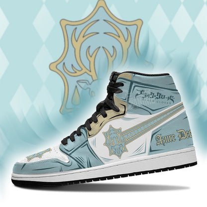 Azure Deer Magic Knight Sneakers Black Clover Sneakers Anime - 3 - GearAnime