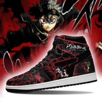 Black Asta Sword Sneakers Black Clover Sneakers Anime - 3 - GearAnime