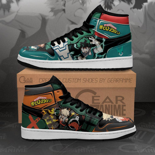 Bakugo And Deku Sneakers Custom My Hero Academia Anime Shoes - 1 - GearAnime