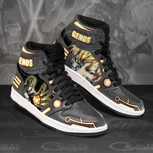 One Punch Man Genos Sneakers Anime Custom Shoes MN10 - 1 - GearAnime