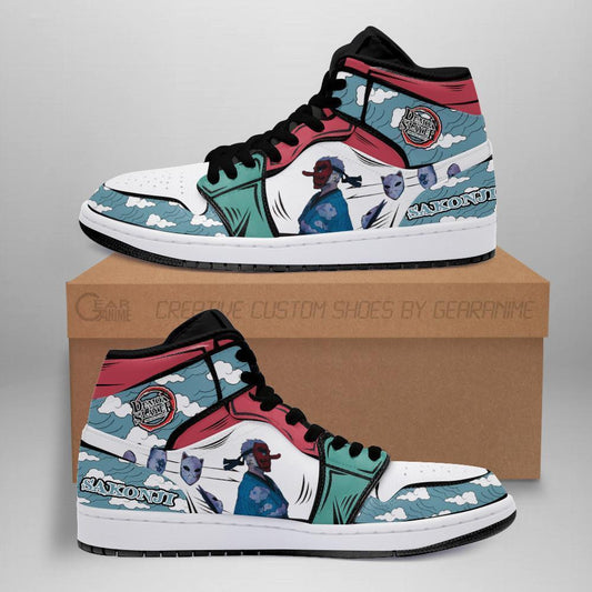 Sakonji Urokodaki Sneakers Custom Anime Demon Slayer Shoes - 1 - GearAnime