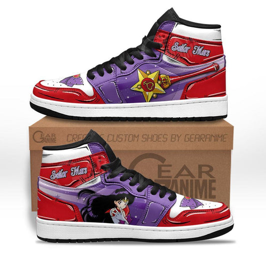 Sailor Mars Sneakers Custom Anime Sailor Moon Shoes - 1 - GearAnime