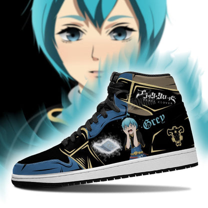 Black Bull Grey Sneakers Black Clover Anime Shoes - 3 - GearAnime