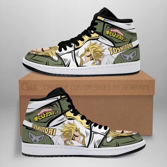 Toshinori Yagi Sneakers Custom Anime My Hero Academia Shoes - 1 - GearAnime