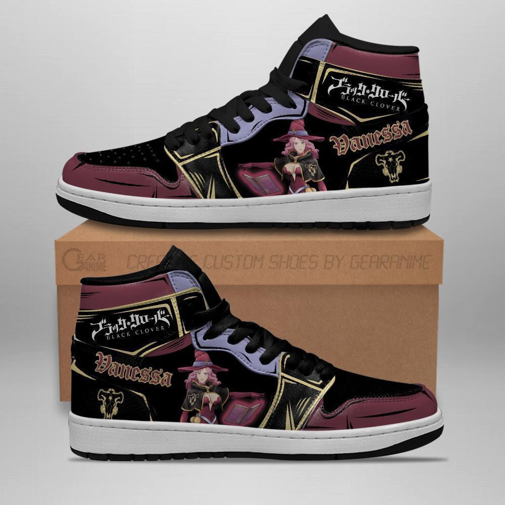 Black Bull Vanessa Sneakers Black Clover Anime Shoes - 2 - GearAnime