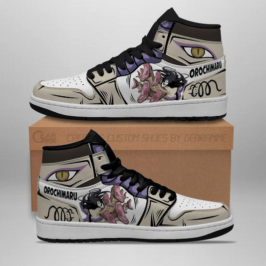 Manda Orochimaru Sneakers Custom Anime Shoes - 1 - GearAnime