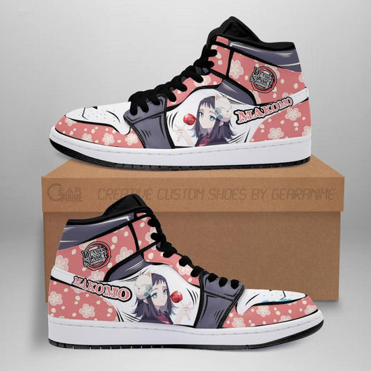 Makomo Sneakers Custom Anime Demon Slayer Shoes - 1 - GearAnime