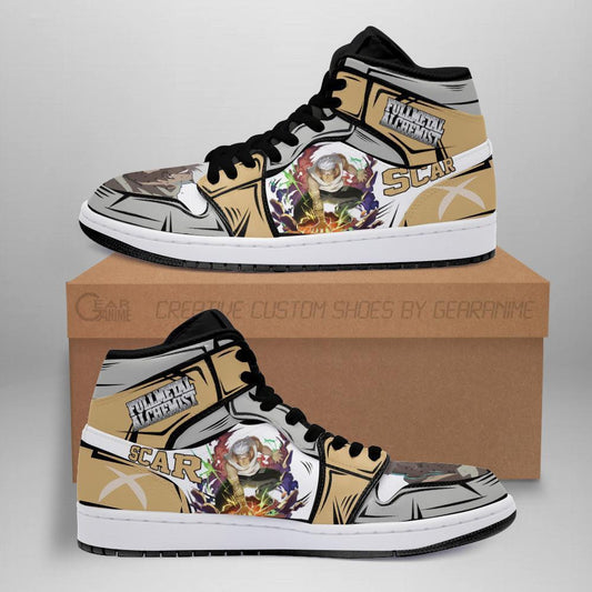 Scar Fullmetal Alchemist Sneakers Anime Custom Shoes Fan Gift - 1 - GearAnime