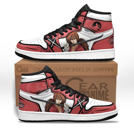 Kenshin Himura Sneakers Custom Anime Rurouni Kenshin Shoes - 1 - GearAnime