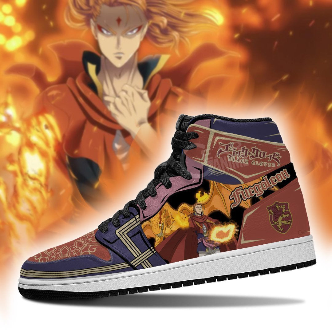 Fuegoleon Vermillion Sneakers Black Clover Anime Shoes - 3 - GearAnime