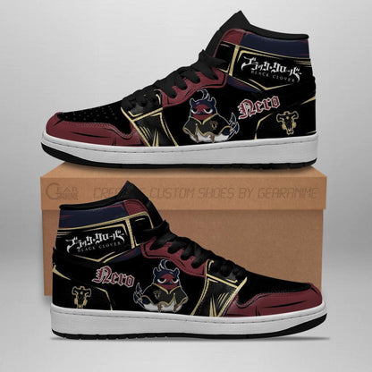 Black Bull Nero Sneakers Black Clover Anime Shoes - 2 - GearAnime