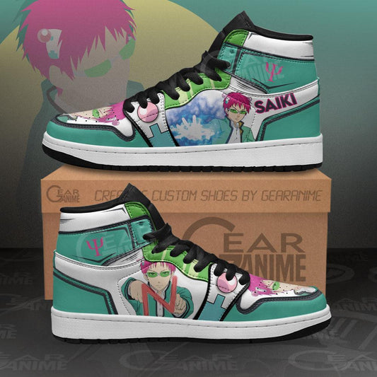 Kusuo Saiki Sneakers Custom Anime Saiki K Shoes - 1 - GearAnime