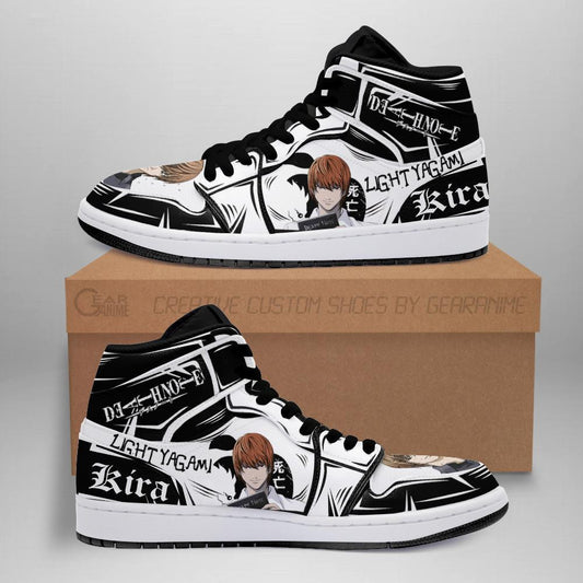 Light Yagami Sneakers Custom Death Note Anime Shoes Fan MN05 - 1 - GearAnime