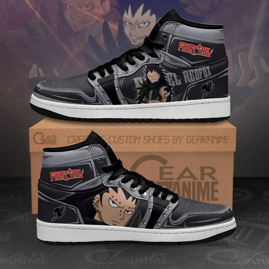 Gajeel Redfox Sneakers Custom Anime Fairy Tail Shoes - 1 - GearAnime