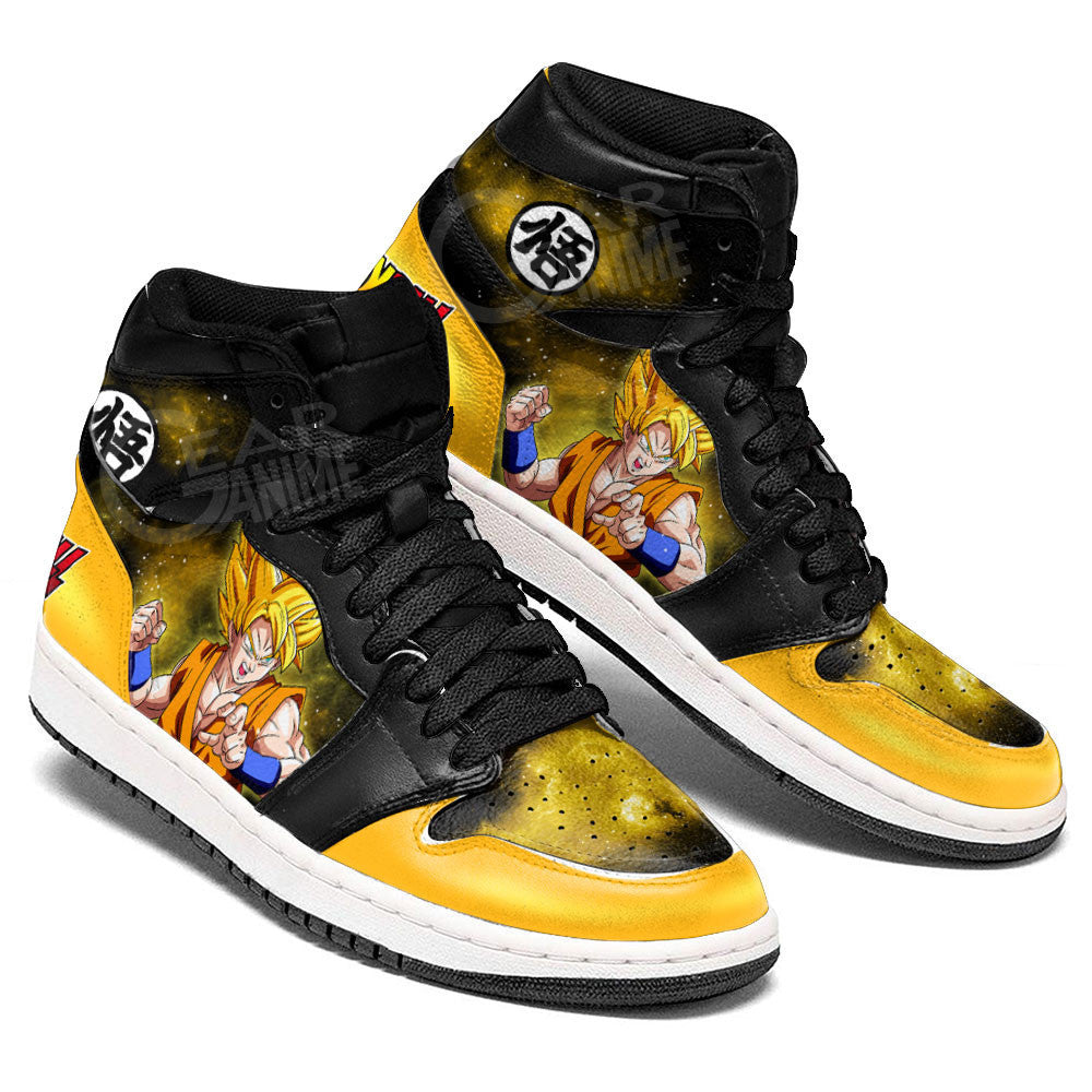 Goku Super Saiyan Sneakers Custom Dragon Ball Anime Shoes Mix GalaxyGear Anime