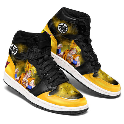Goku Super Saiyan Sneakers Custom Dragon Ball Anime Shoes Mix GalaxyGear Anime