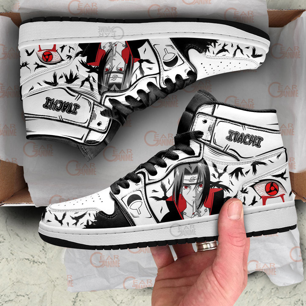 Itachi Mangekyou Sharingan Anime Custom Shoes MN1609 Gear Anime