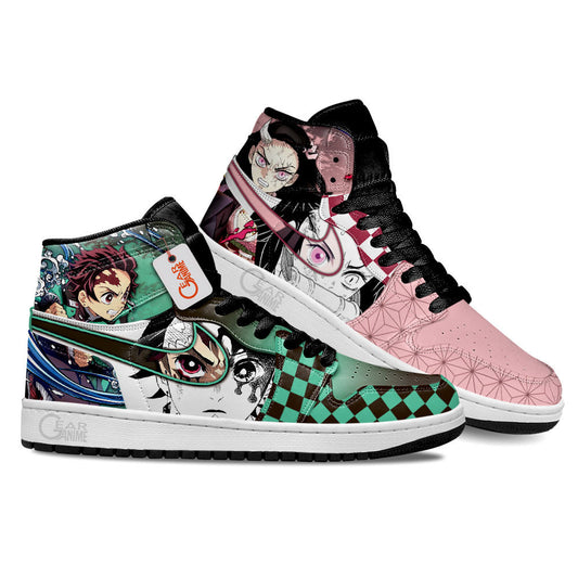 Nezuko and Tanjiro Anime Shoes Custom Sneakers MN2102 Gear Anime