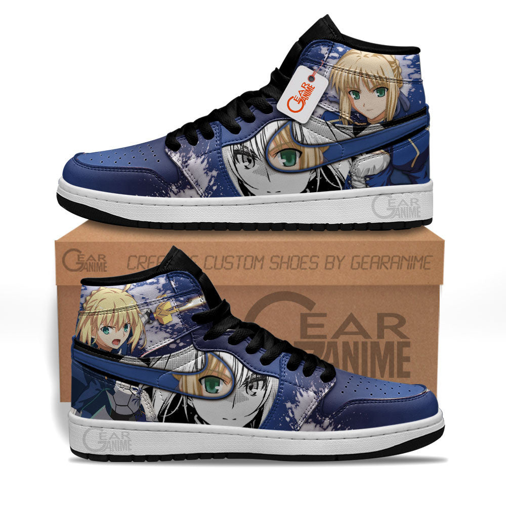 Saber Sneakers Custom Fate Stay Night Anime Shoes MN0504 Gear Anime