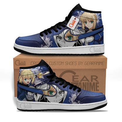 Saber Sneakers Custom Fate Stay Night Anime Shoes MN0504 Gear Anime