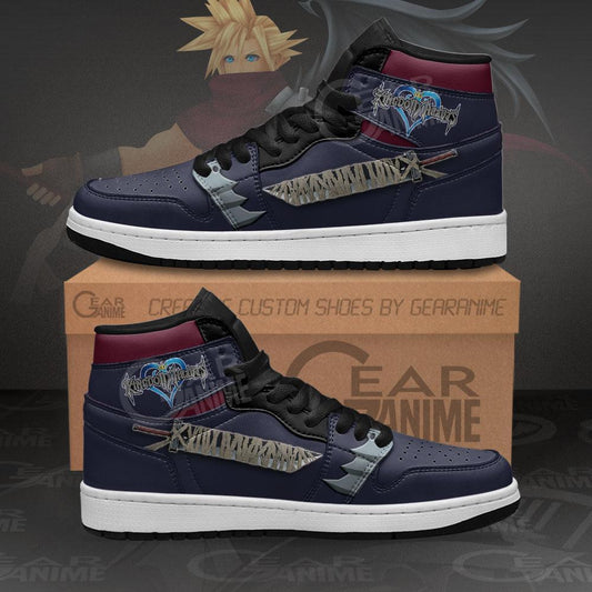 Kingdom Hearts Cloud Sword Sneakers Custom Anime Shoes - 1 - GearAnime