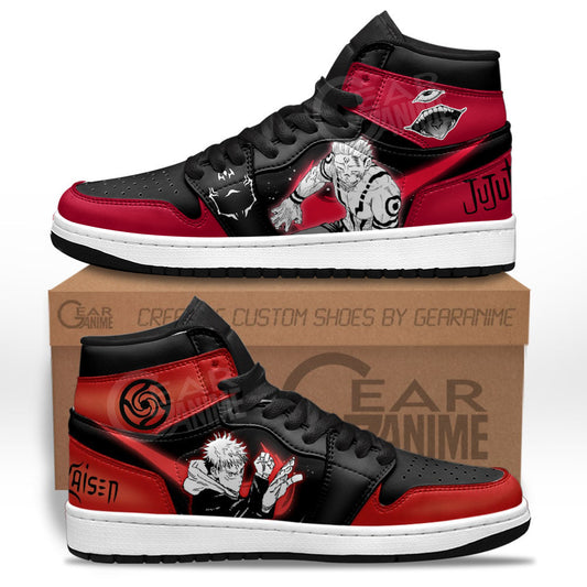 Yuji and Sukuna Sneakers Jujutsu Kaisen Custom Anime Shoes for OtakuGear Anime