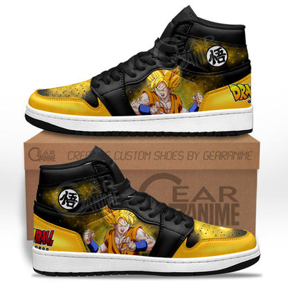 Goku Super Saiyan Sneakers Custom Dragon Ball Anime Shoes Mix GalaxyGear Anime