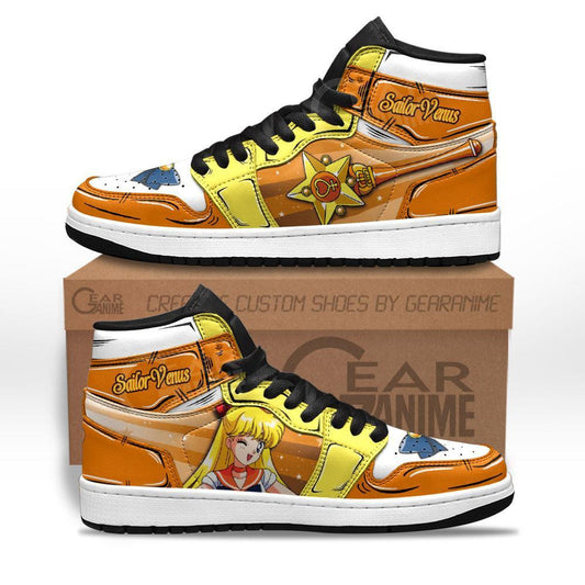 Sailor Venus Sneakers Custom Anime Sailor Moon Shoes - 1 - GearAnime