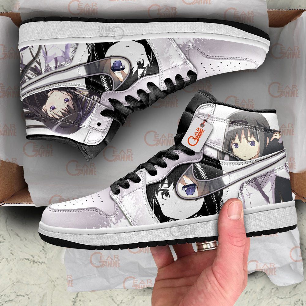 Homura Akemi Anime Sneakers Puella Magi Madoka Magica Custom Shoes MN0504 Gear Anime