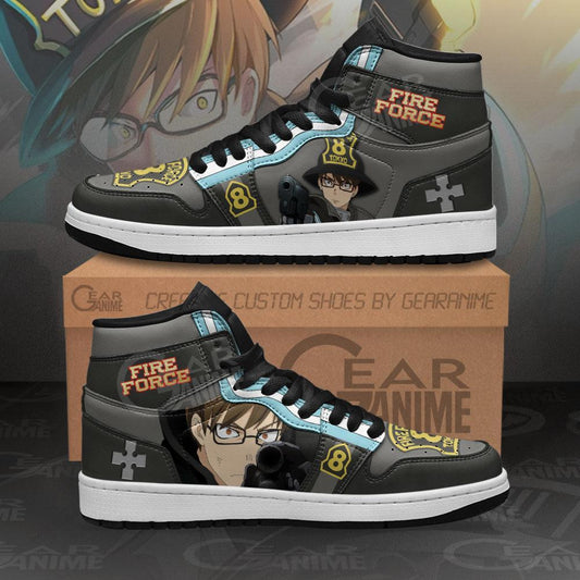 Fire Force Takehisa Hinawa Sneakers Custom Anime Shoes - 1 - GearAnime