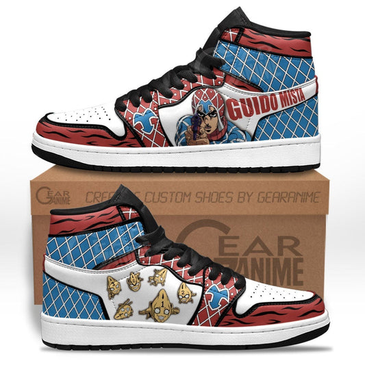 JoJo's Bizarre Adventure Guido Mista Sneakers Custom Anime Shoes - 1 - GearAnime