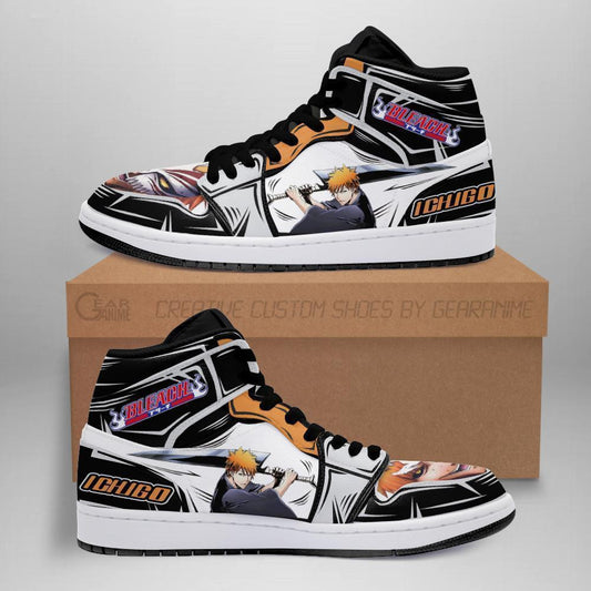 Ichigo Sneakers Bleach Anime Shoes Fan Gift Idea MN05 - 1 - GearAnime