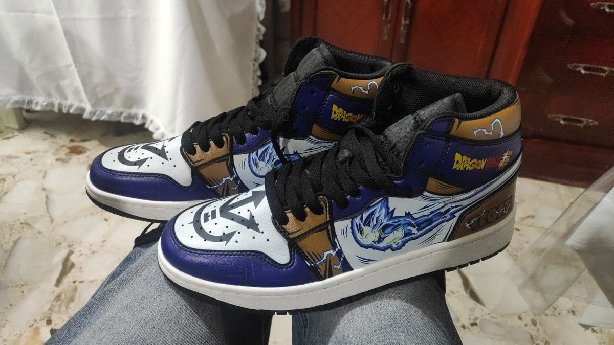 DBS Vegeta Sneakers SSJ Blue Custom Anime Dragon Ball Shoes - 4 - GearAnime