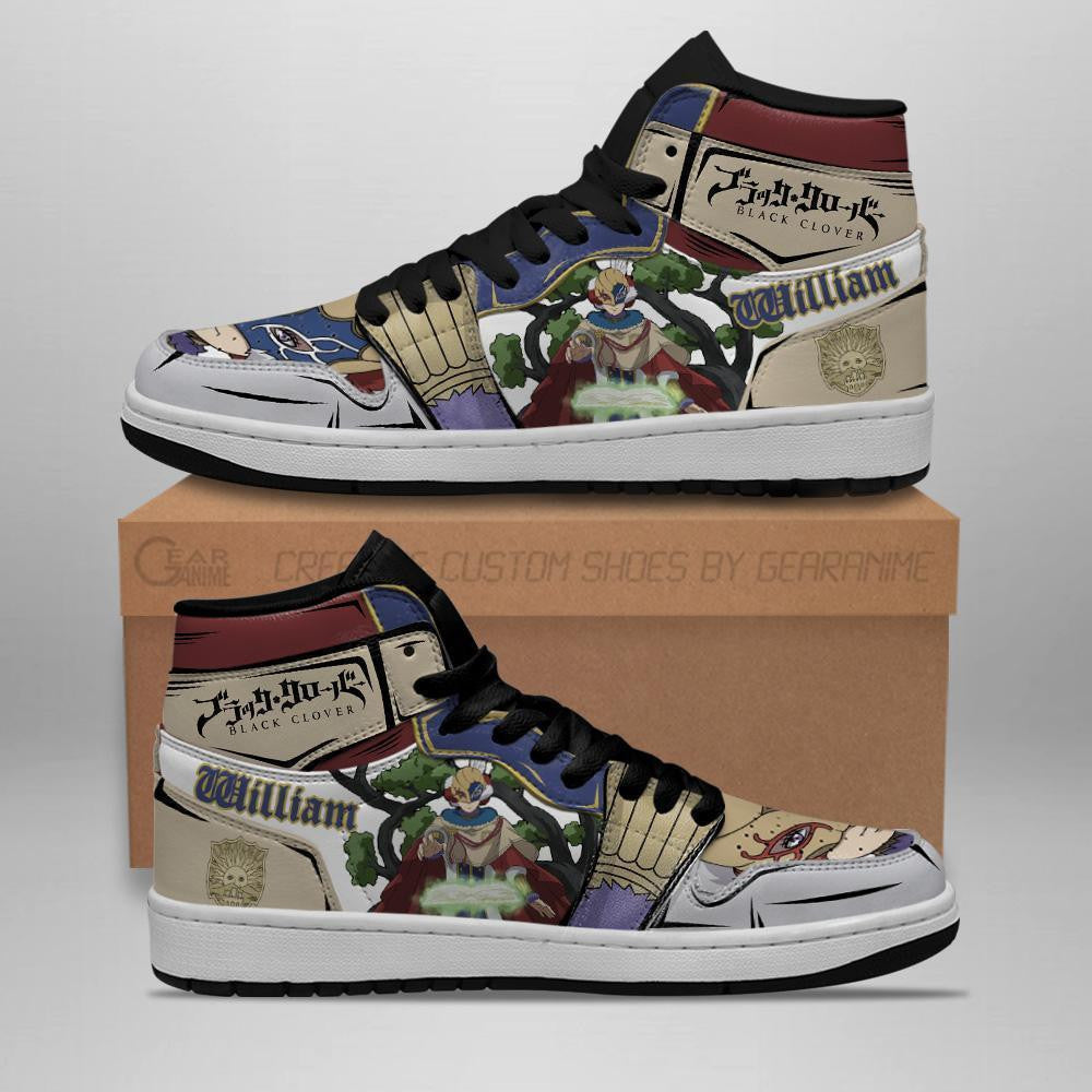 Golden Dawn William Vangeance Sneakers Black Clover Anime Shoes - 2 - GearAnime